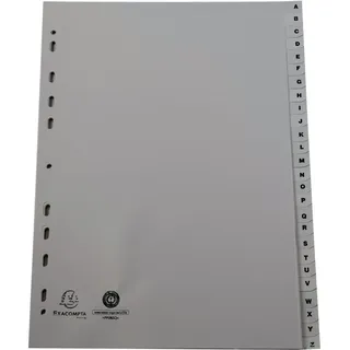 Exacompta Register 1726E, A4 PP A-Z grau