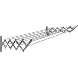 Sauvic 10-stangen-wäscheleine Ausziehbar Aus Edelstahl 120 Cm One Size