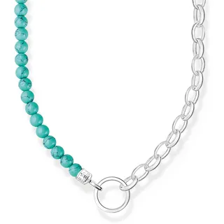 Thomas Sabo Kette mit blauen Perlen 925 Sterling Silber KE2188-404-17-L45V