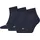 Quarter Socken 3 Paar Blau 47-49