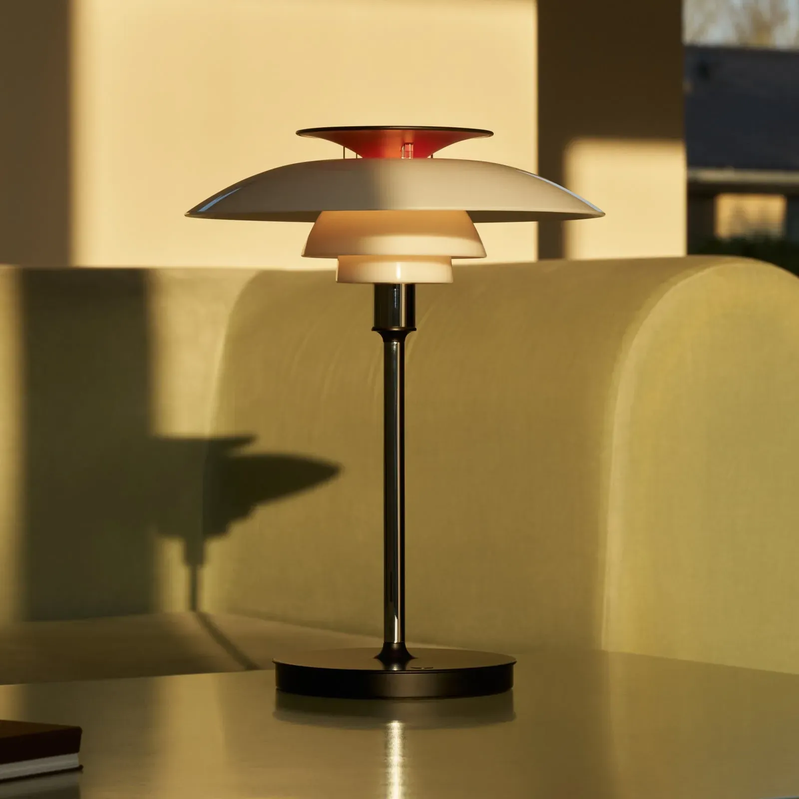 Außenleuchte Louis Poulsen, PH 80, dimmbar, Weiß, für Wohnzimmer, Aluminium, Design - 30.5