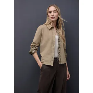 STREET ONE Langarmbluse in flowing beige 36