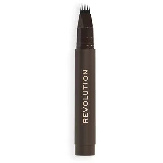 Revolution Beauty REVOLUTION Instant Brow Hair Pen Augenbrauenstift DARK BROWN 1.8 ml Grau