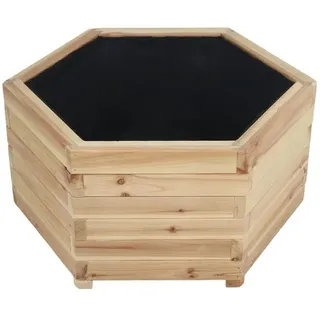 Sechseckiger Hochteich inklusive Folie, ca. 69 x 60 x 34 cm