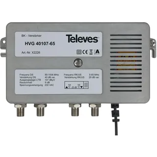 Televes BK-Verstärker Guß 40dB HVG40107-65