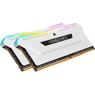 16GB (2x8GB) DDR4 3200 MHz, DDR4-RAM, DIMM RAM, Weiss