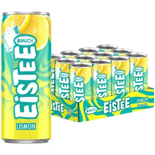 RAUCH Eistee Lemon - Faszinierender Eis Tee mit Hagebutte - belebender Zitronen Geschmack - Optimal Durstlöscher - Erfrischendes Teegetränk - 12x 330ml Dosen