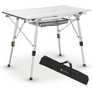 Juskys Campingtisch Picco Silber