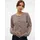 LS O-Neck Button Cardi Braun XL