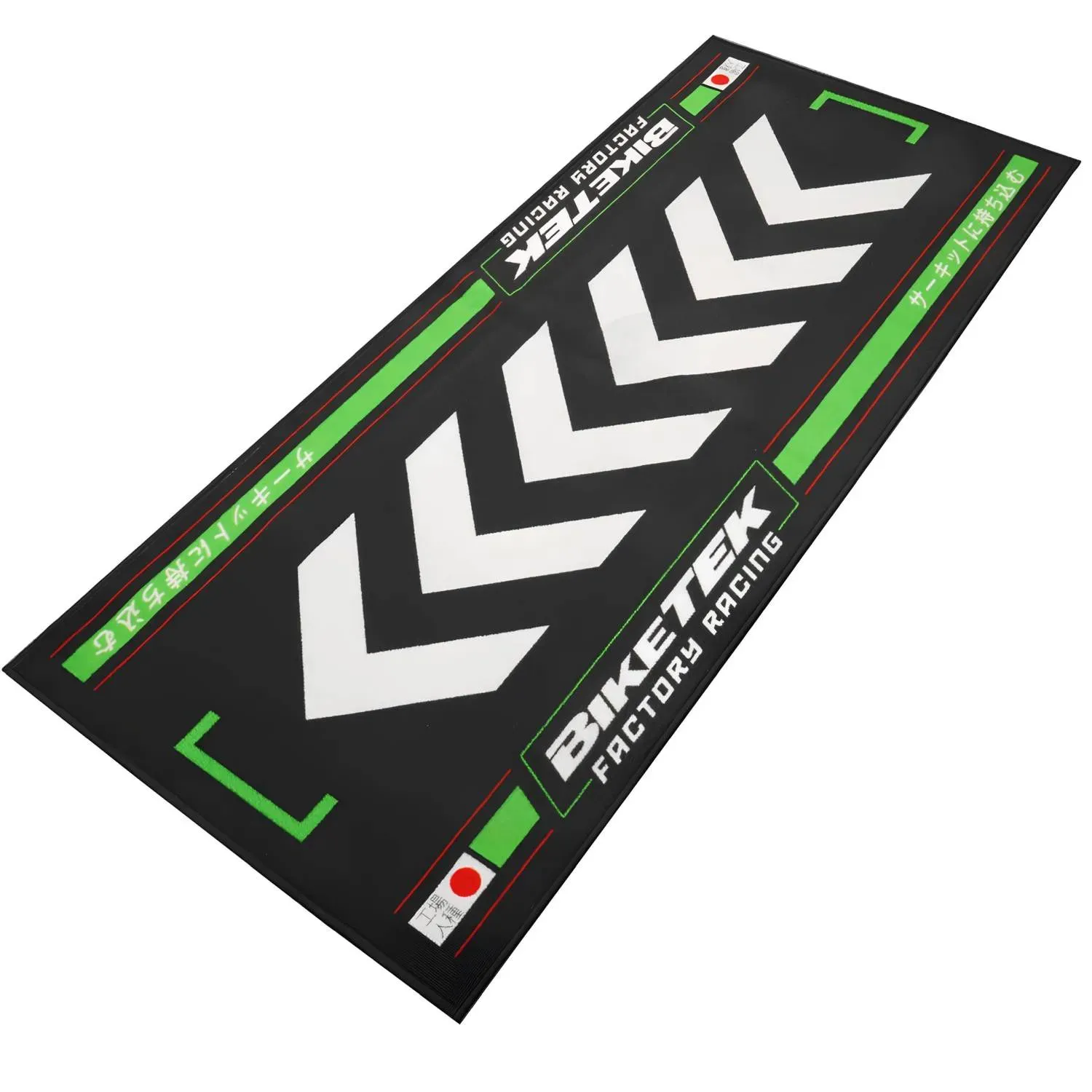 Motorradteppich Race Ready Kawasaki Werkstatt Garagenmatte
