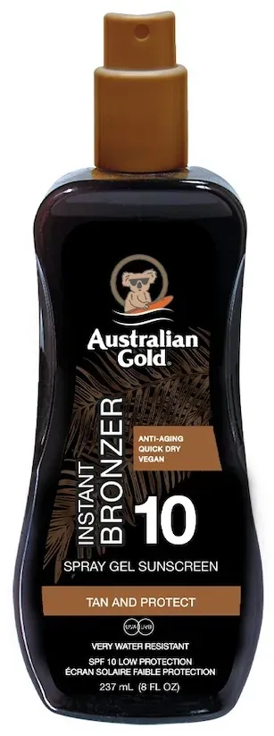 Australian Gold SPF 10 Spray Gel with Bronzer Sonnenspray 237 g
