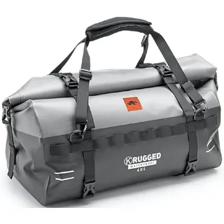 Kappa HECKTASCHE K-RUGGED 40LTR Fahrradkoffer 40 Liter Grau Weich TPU Schnalle Einstellbar Fahrrad