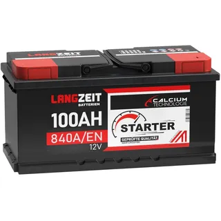 Autobatterie 100AH 12V LANGZEIT Starterbatterie ersetzt 90Ah 92Ah 95Ah Batterie