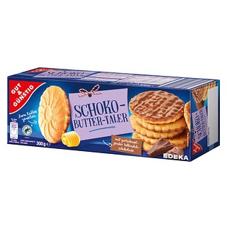Gut&Günstig Schoko Buttertaler Gebäck 300,0 g