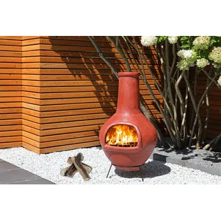 Großer Terrakotta Terrassenofen Cancun aus Mexiko von 1a Direktimport, Aztekenofen