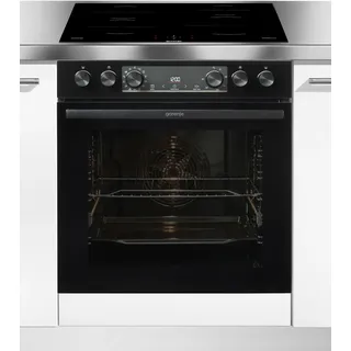 Gorenje BCSI737DBGOT Induktions Herd-Set mit 1-fach-Teleskopauszug, ecoClean Plus, Pizzafunktion