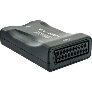 Schwaiger HDMSCA02 511 Medienkonverter zu HDMI Buchse, SCART Buchse, HDMI->Scart Konverter schwarz