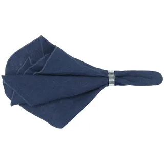 Broste Copenhagen Gracie Serviette aus Leinen in der Farbe Insignia Blue, Maße: 45cm x 45cm, 71210086