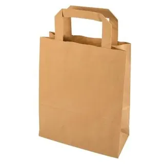 Papstar 50 Tragetaschen, Papier mit Tragegriff