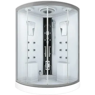 AcquaVapore Dusche Duschkabine D26-EH-EC-EA Duschtempel Sauna 130x130 cm MIT 2K Scheiben Versiegelung