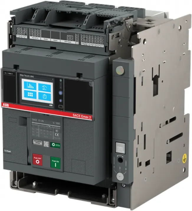 ABB E1.2N 1600 Ekip Hi-Touch LSI 3p WMP Offener Leistungsschalter Emax2, ausfahrbar In=1600 A 3P 690 V Version W