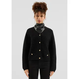 QS Strickjacke | schwarz - M