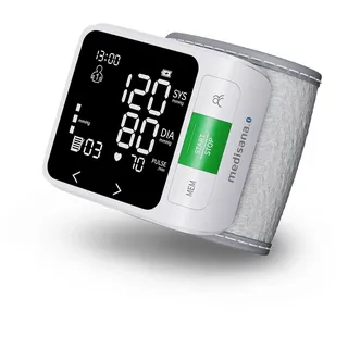 Medisana BW 360 connect Handgelenk-Blutdruckmessgerät, Blutdruck- und Pulsmesser mit Bluetooth App, Ampel-Skala, und Speicherfunktion, Blutdruckmanschette mit Aufbewahrungsbox