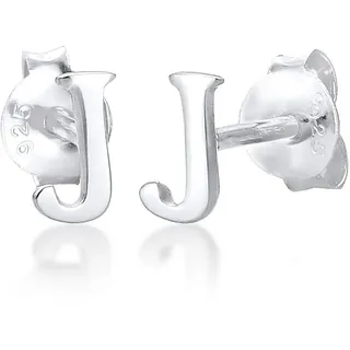 Elli Ohrringe Stecker Buchstabe J Initialen Minimal 925 Silber