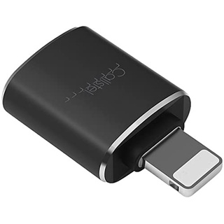 Callstel Kompakter USB-3.0-OTG-Adapter für Lightning-Anschluss, Metallgehäuse