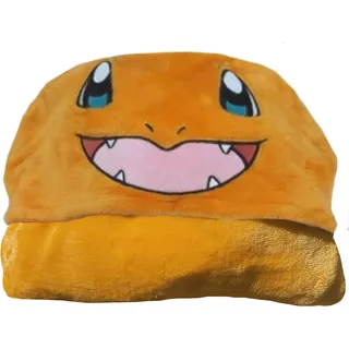 Pokémon Coral Decke mit Mütze Glumanda 120 x 150 cm