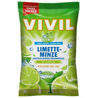 open food VIVIL® Limette-Minze ohne Zucker Bonbons 33 St./ 120,0 g