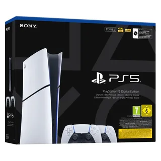 Sony PlayStation 5 Slim Digital Edition + 2. DualSense Wireless-Controller