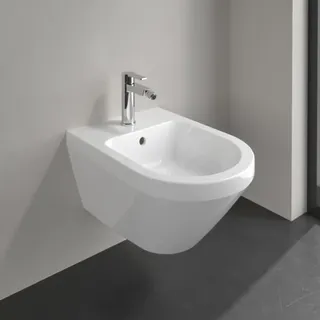Villeroy & Boch Villeroy und Boch Architectura Bidet 748700R1 wandhängend, 370 x 530 mm, Weiß Alpin CeramicPlus