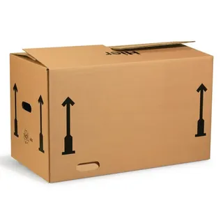 TRANSPAK AG Umzugskarton Wellpappe L650xB350xH370mm zweiwellig braun