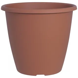 Pflanzkübel NEVADA rund aus Kunststoff, Farbe:terracotta;Durchmesser:27 cm