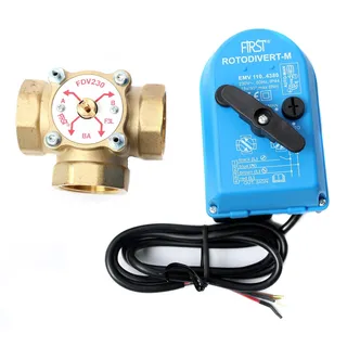 First Austria First Dreiwege - Umschlatventile Serie EMV 110 F3L 3-Weg-Weichenventil IG 5/4" 220V AB-A