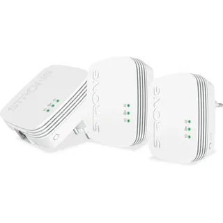 Strong Powerline 600 Triple Pack Mini 3er-Pack - 600 Mbit/s), Homeplugs