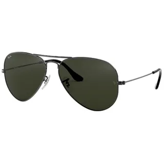 Ray-Ban Aviator Large Metal RB3025 004/58 58-14 gunmetal/polarized green classic