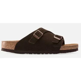 Birkenstock Leder-Pantoletten "Zurich" in Braun - 45