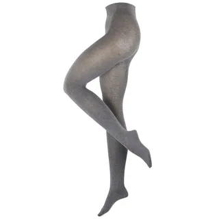 Esprit Strickstrumpfhose Plain (1 St) ein kuscheliges Tragegefühl grau 38-40