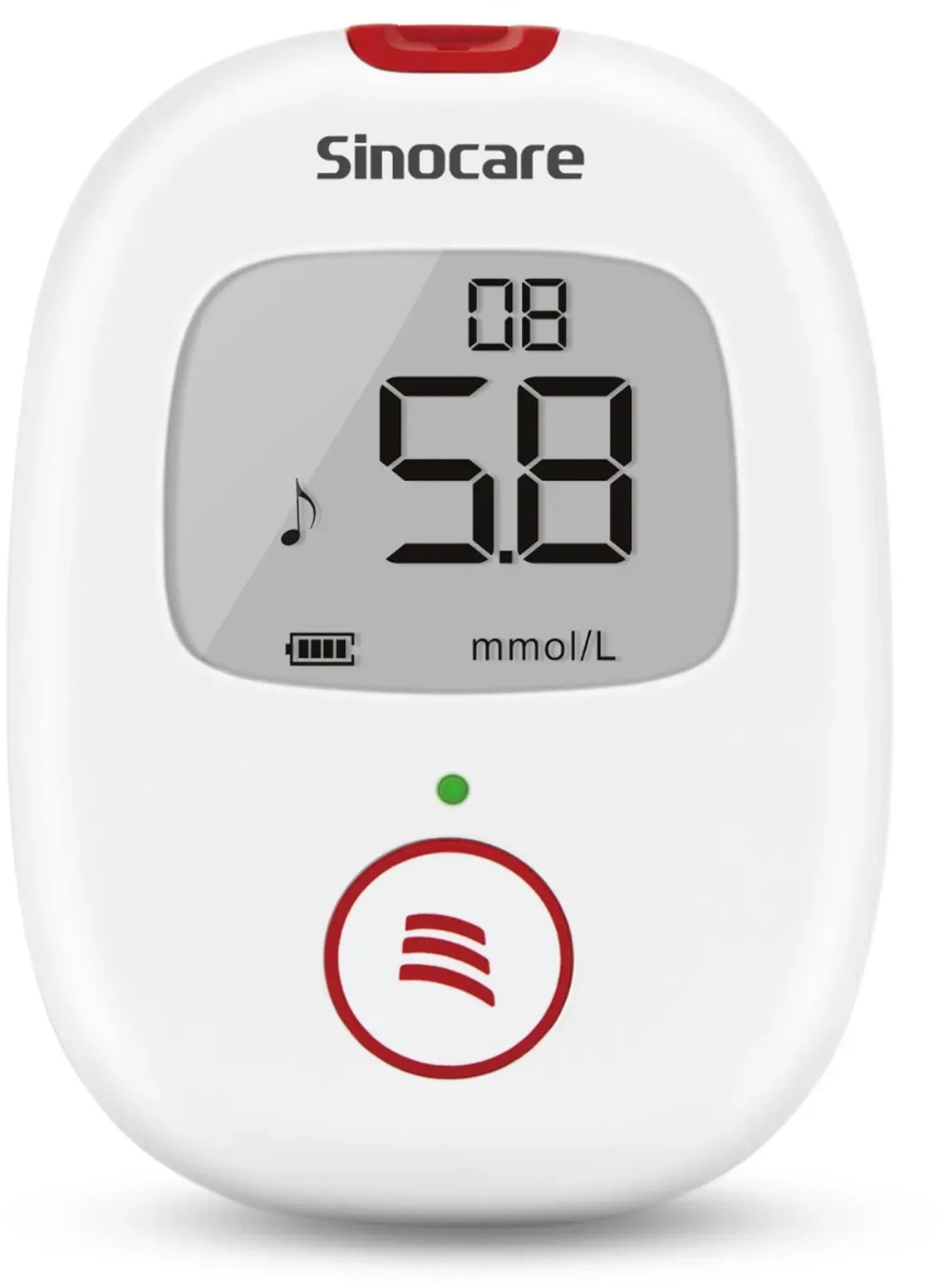 Sinocare Safe AQ Voice Blutzuckermessgerät mit Spracherinnerung und präzisen Testergebnissen