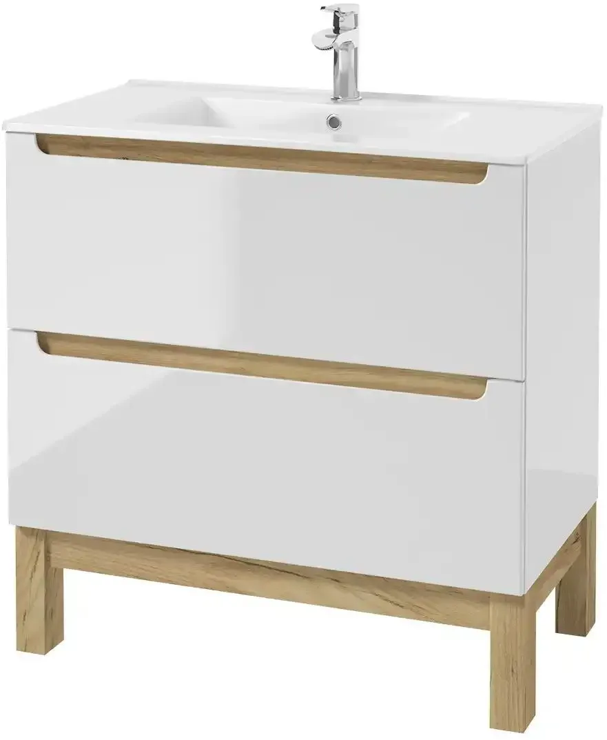 Waschbeckenunterschrank  Stolpsee , weiß , Maße (cm): B: 80 H: 80 T: 45.0
