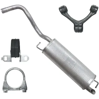 POLMOstrow Auspuff Endtopf für VW Golf 4 IV 1.4 Fließheck 1997-06.2004