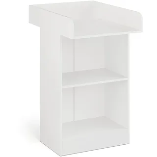 KOMTO Wickelkommode Weiß - Wickeltisch Schmal, Baby Kommode mit Wickelaufsatz abnehmbar, Baby Changing Table | Lulliblox M1