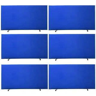 Tischtennis-Zaun 6-teilige Tischtennis-Absperrung mit 420D-Oxford-Tuch – leichter, tragbarer Absperrblock für die Spielfeldumrandung (140 x 75 cm) – Ping-Pong-Schallwand, Feldzaun-Umrandungsblock, ein