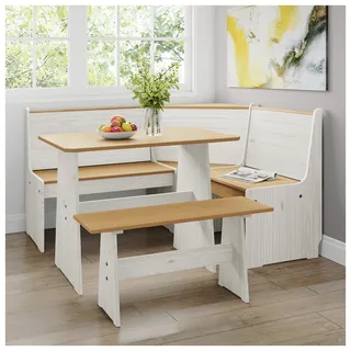 Hti-Living Sitzgruppe 3-teilig Marija Weiß