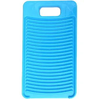 MAOYE Mini-Waschbrett aus Kunststoff, für Kinderhemden, saubere Wäsche, Limettengrün (blau)