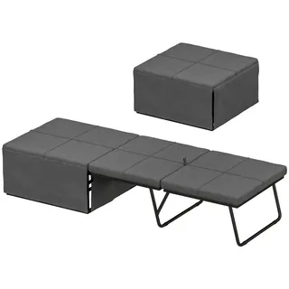 Homcom Klappbett 190 x 60 cm grau