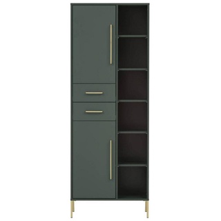 Schildmeyer Stylife Hochschrank Kent waldgrün - 67.1x184.3x33.1 cm