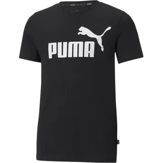 Puma Jungen Ess Logo Tee B T-shirt, Puma Black, 104